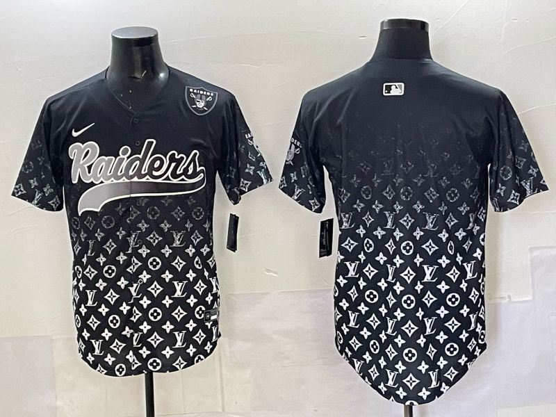 Men 2025 Oakland Raiders Blank Black Nike Limited NFL Jersey 02